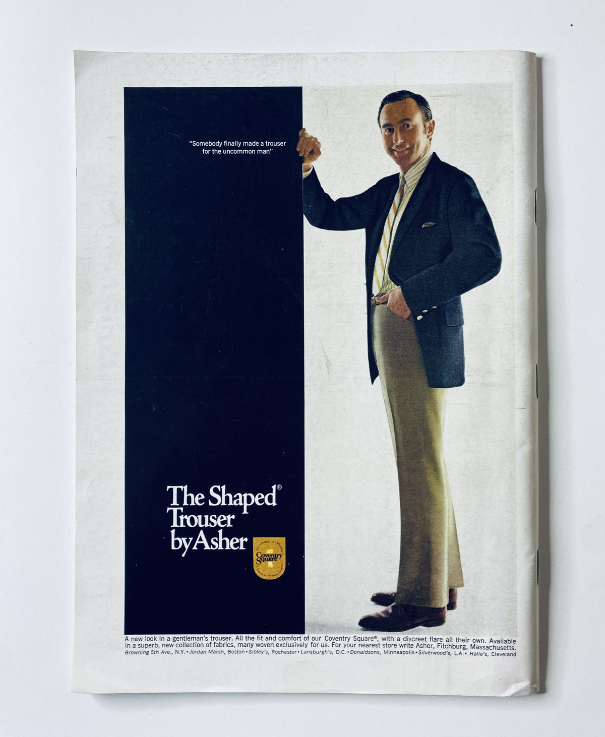 Cover image of The New Yorker magazine dated September 6, 1969, featuring a stylish advertisement for 'The Shaped Trouser by Asher'. The magazine showcases artwork by J. Stevenson and is noted for its child art theme.