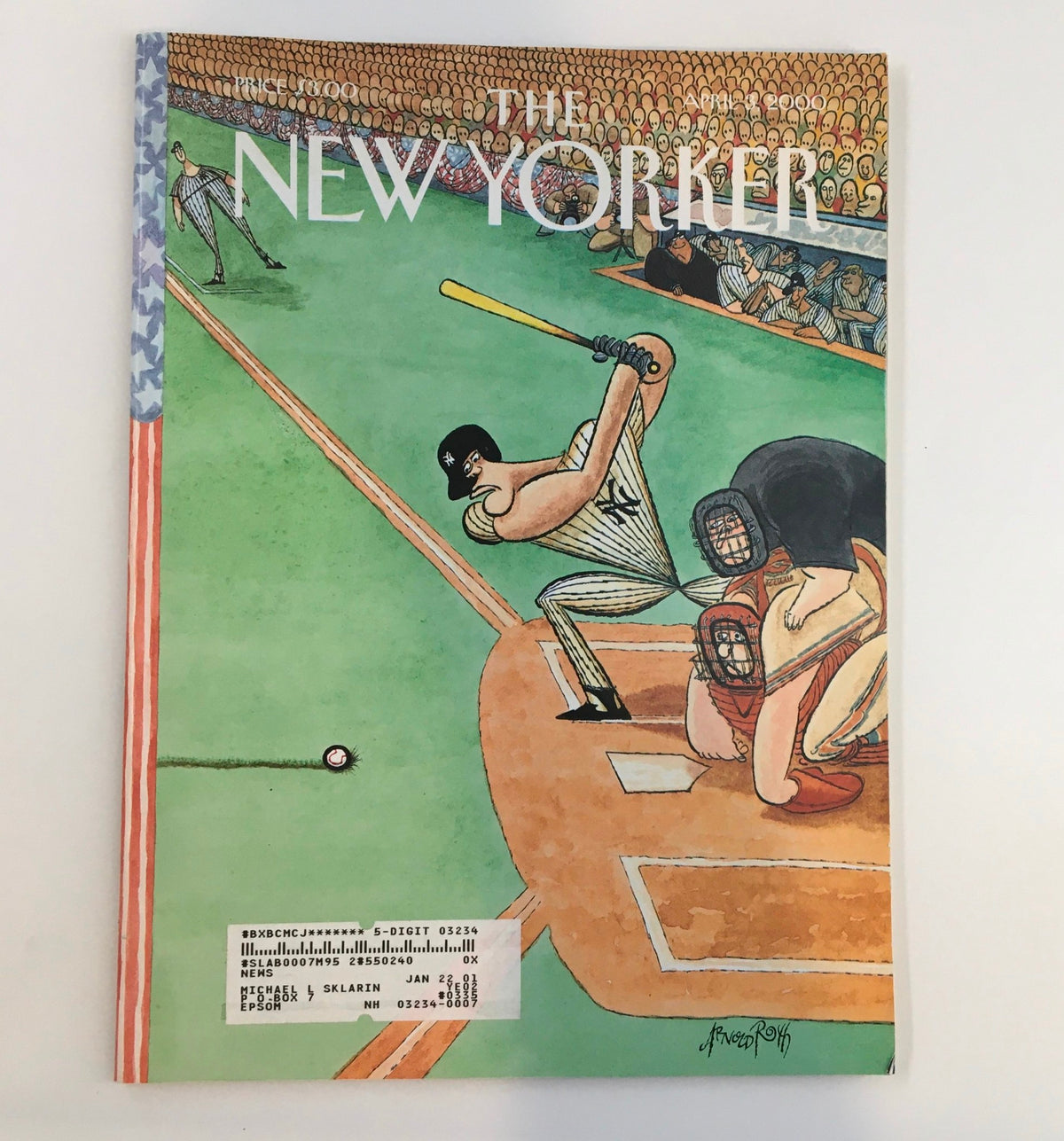 The New Yorker Full Magazine April 3 2000 The First Pitch by Arnold Roth