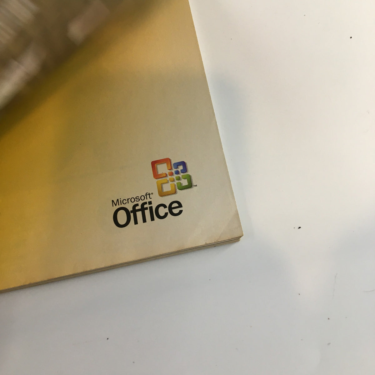 Inside view of The New Yorker Full Magazine November 10 2003 pages, highlighting a Microsoft Office logo on the page.