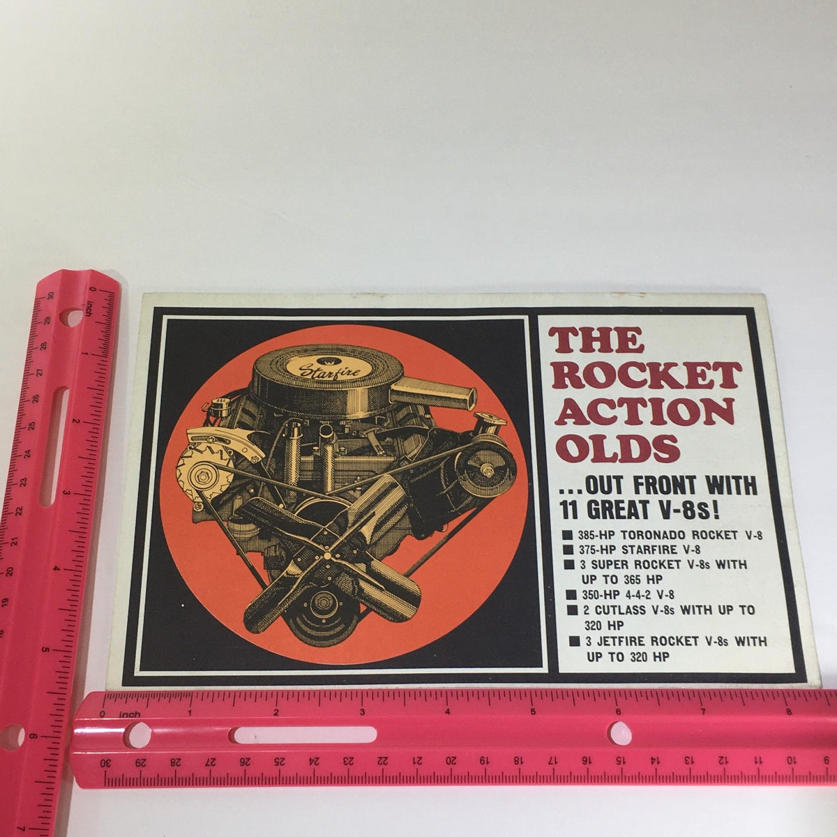 Vintage The Rocket Action Olds 11 Great V-8's 385,375,350,320 HP Engine Catalog