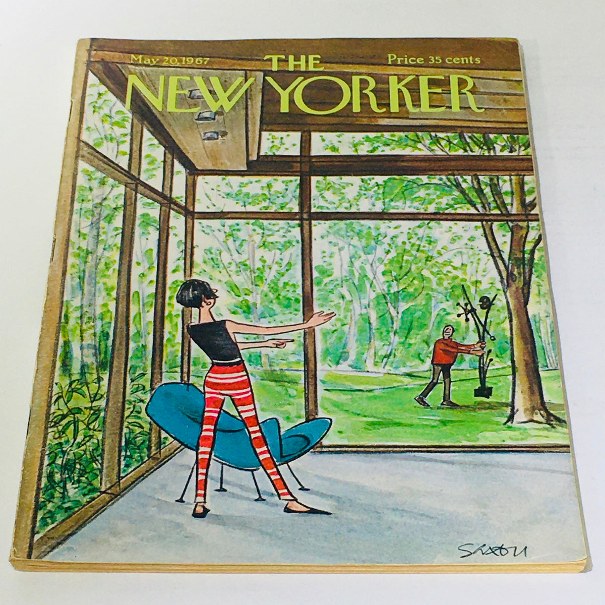 Cover of The New Yorker, May 20, 1967, featuring a thematic illustration by Charles Saxon