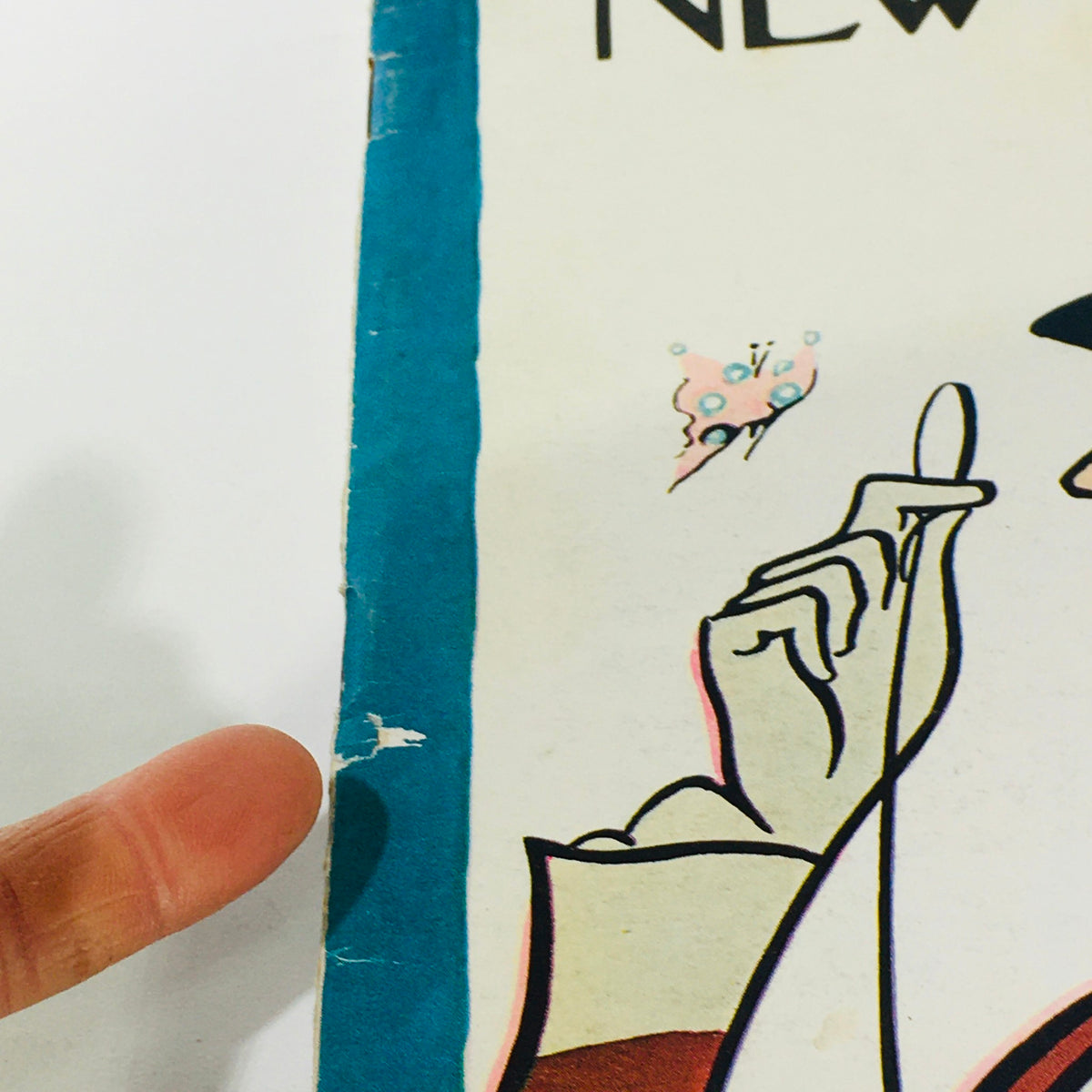 Cover of The New Yorker magazine dated February 25, 1967, featuring a colorful illustration by Rea Irvin, showcasing a hand holding a round object, with artistic elements in the background.