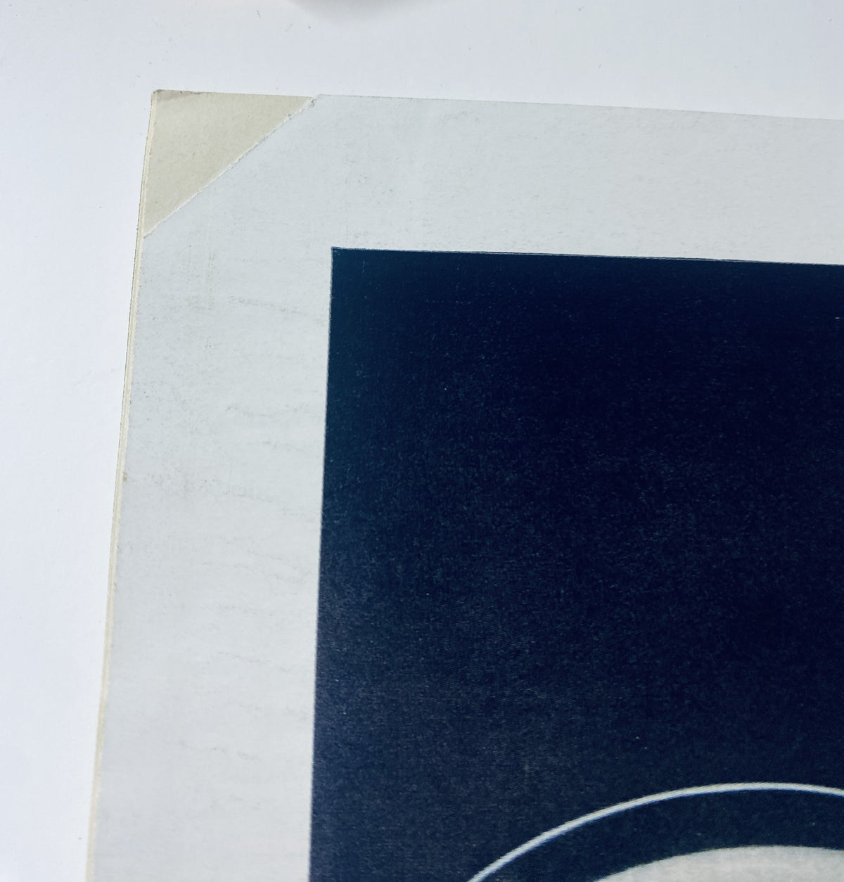 Close-up of the corner of The New Yorker Magazine November 4, 1972, highlighting minor creases and age marks on the page.