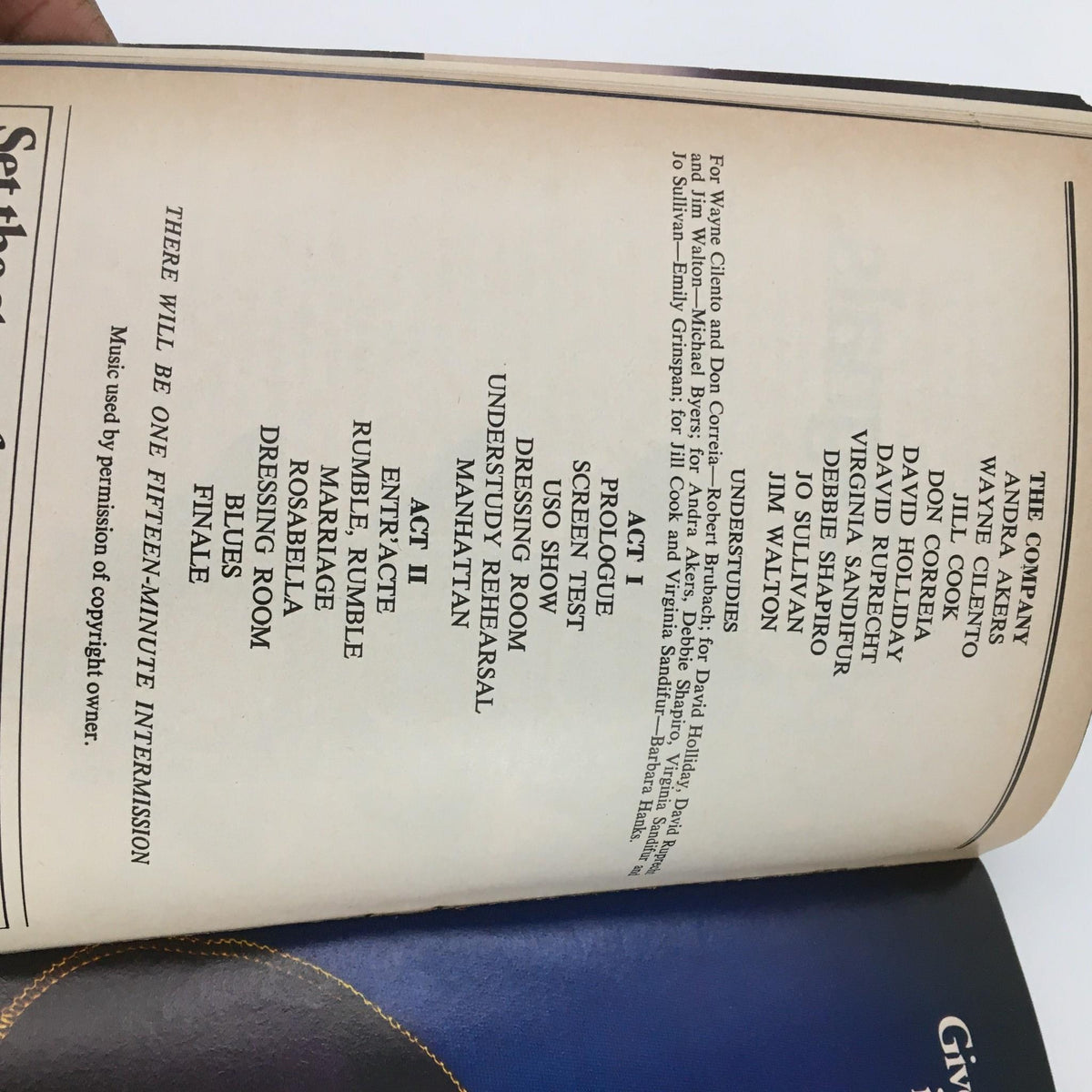 Additional details regarding the show 'Perfectly Frank' including acts and intermission information from the November 1980 Playbill at the Helen Hayes Theatre.