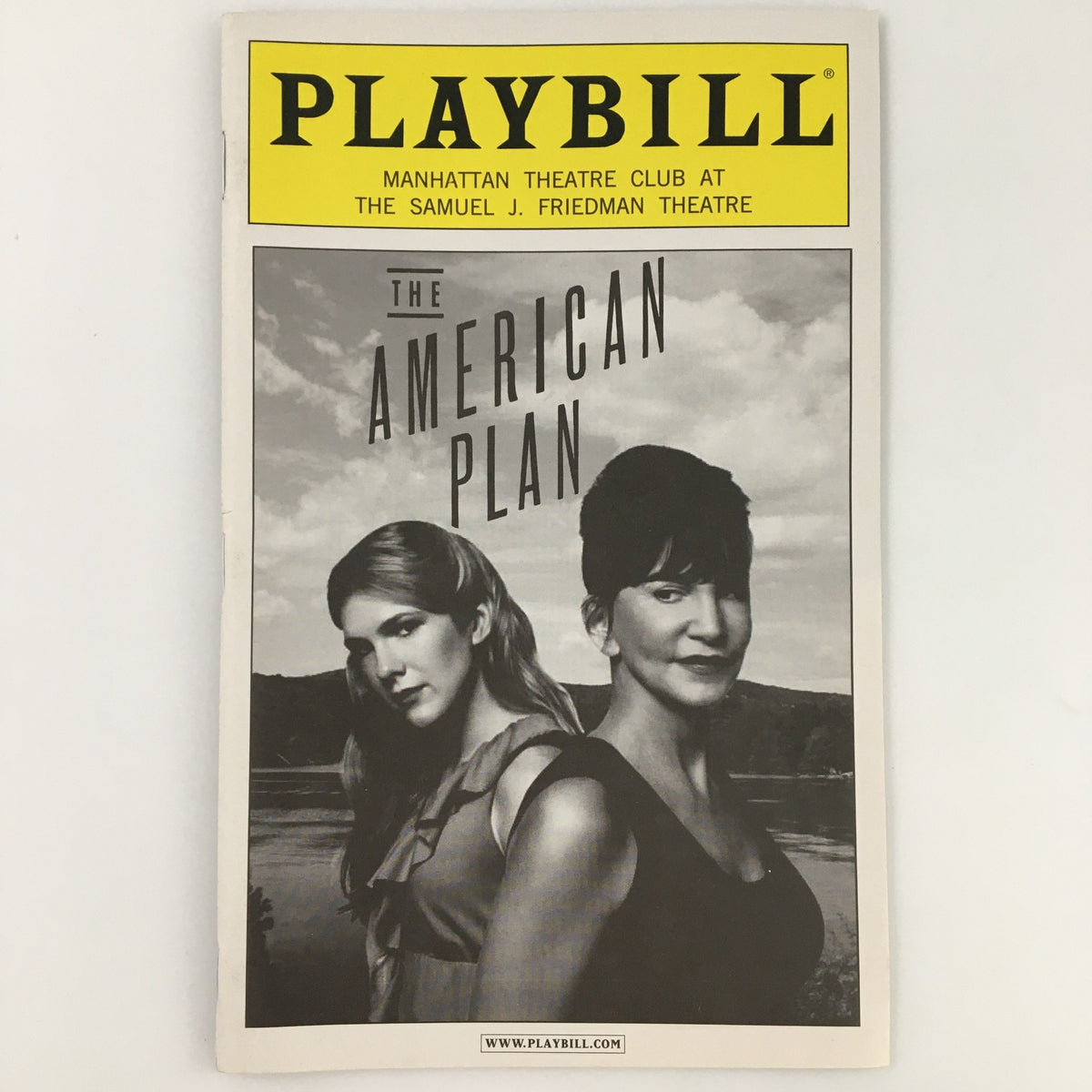 2009 Playbill for 'The American Plan' at the Samuel J. Friedman Theatre featuring striking black and white cover image.