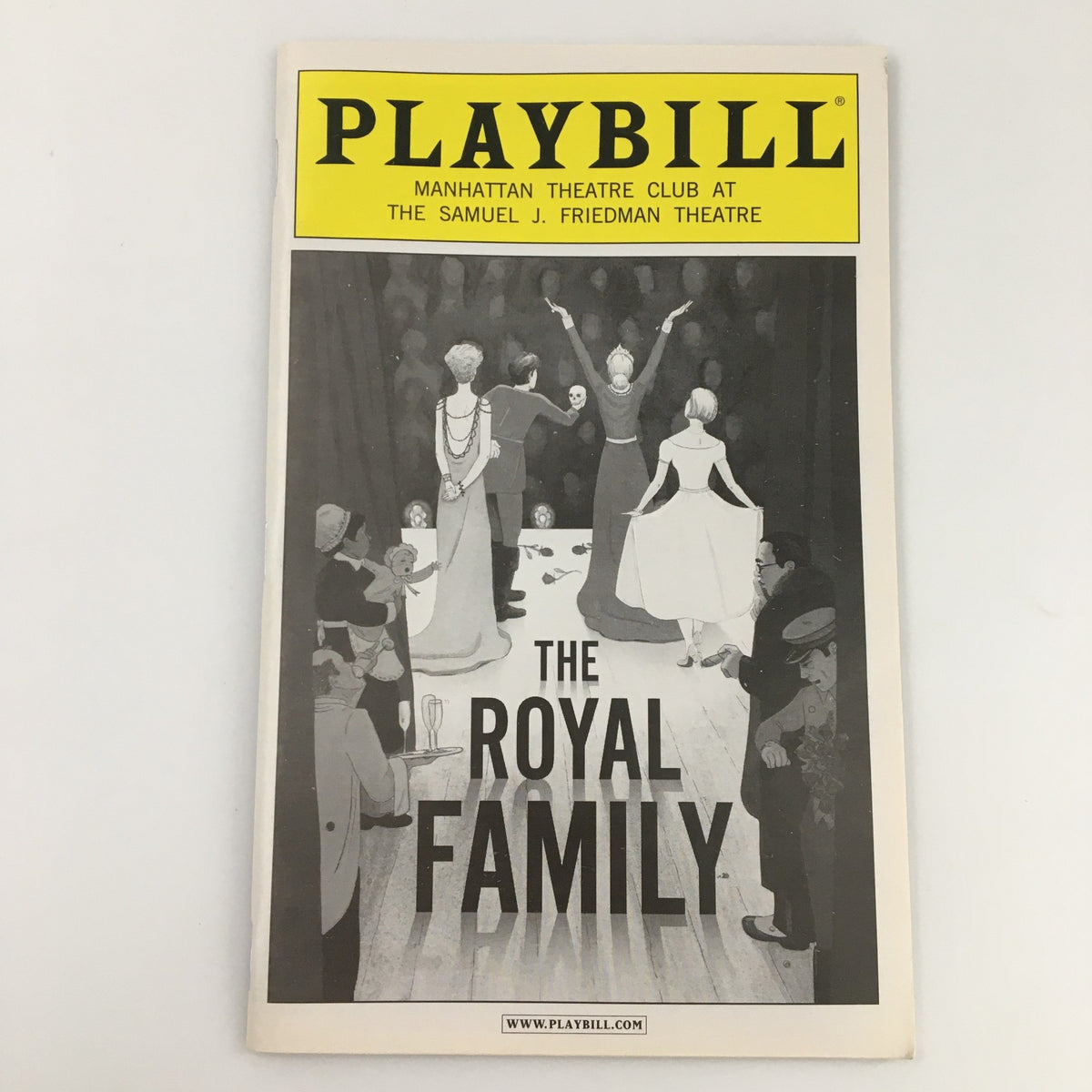 2009 Playbill for 'The Royal Family' at the Manhattan Theatre Club, featuring a theatrical performance illustration on the cover.