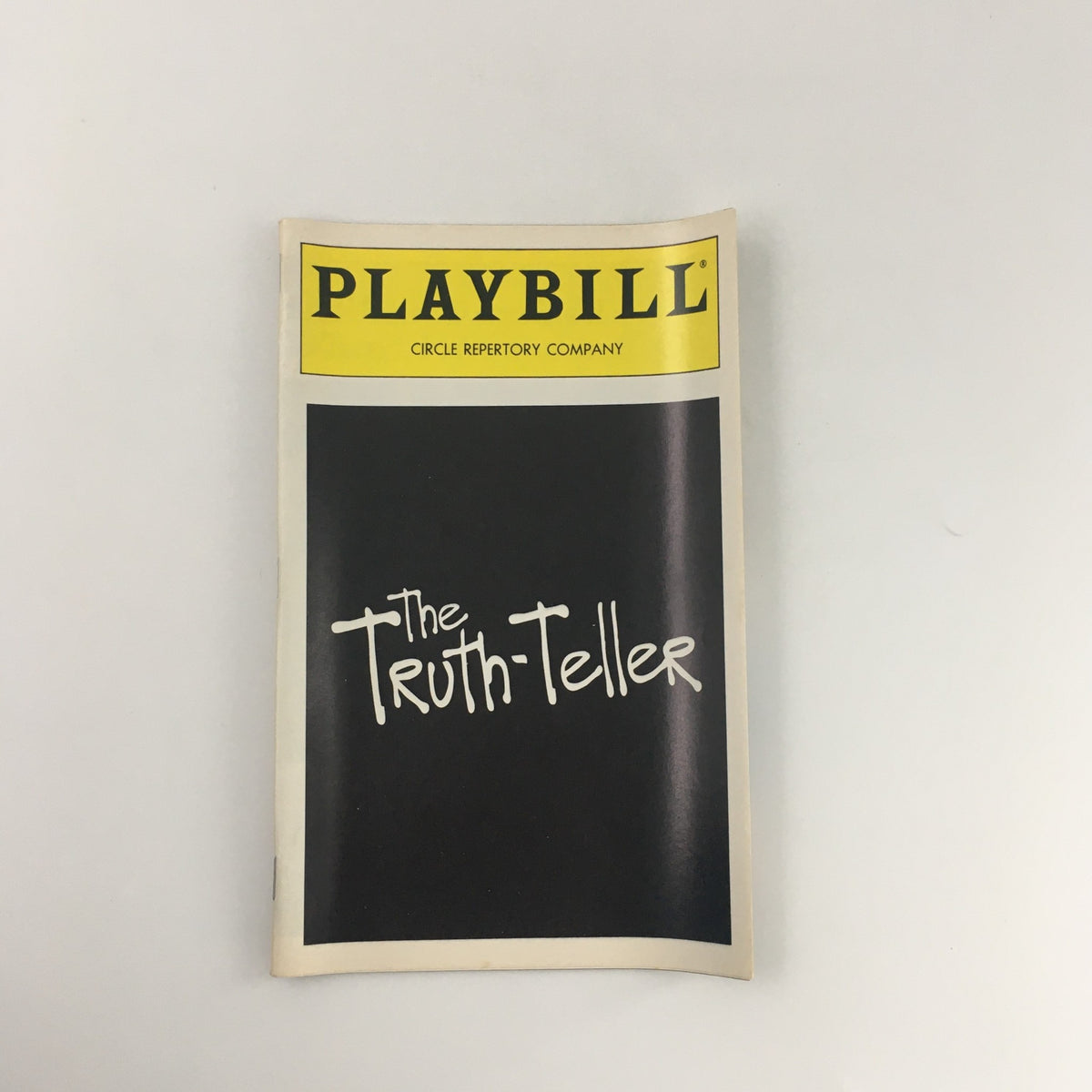 1995 Playbill from Circle Repertory Theater for 'The Truth-Teller' featuring a black and white cover design.