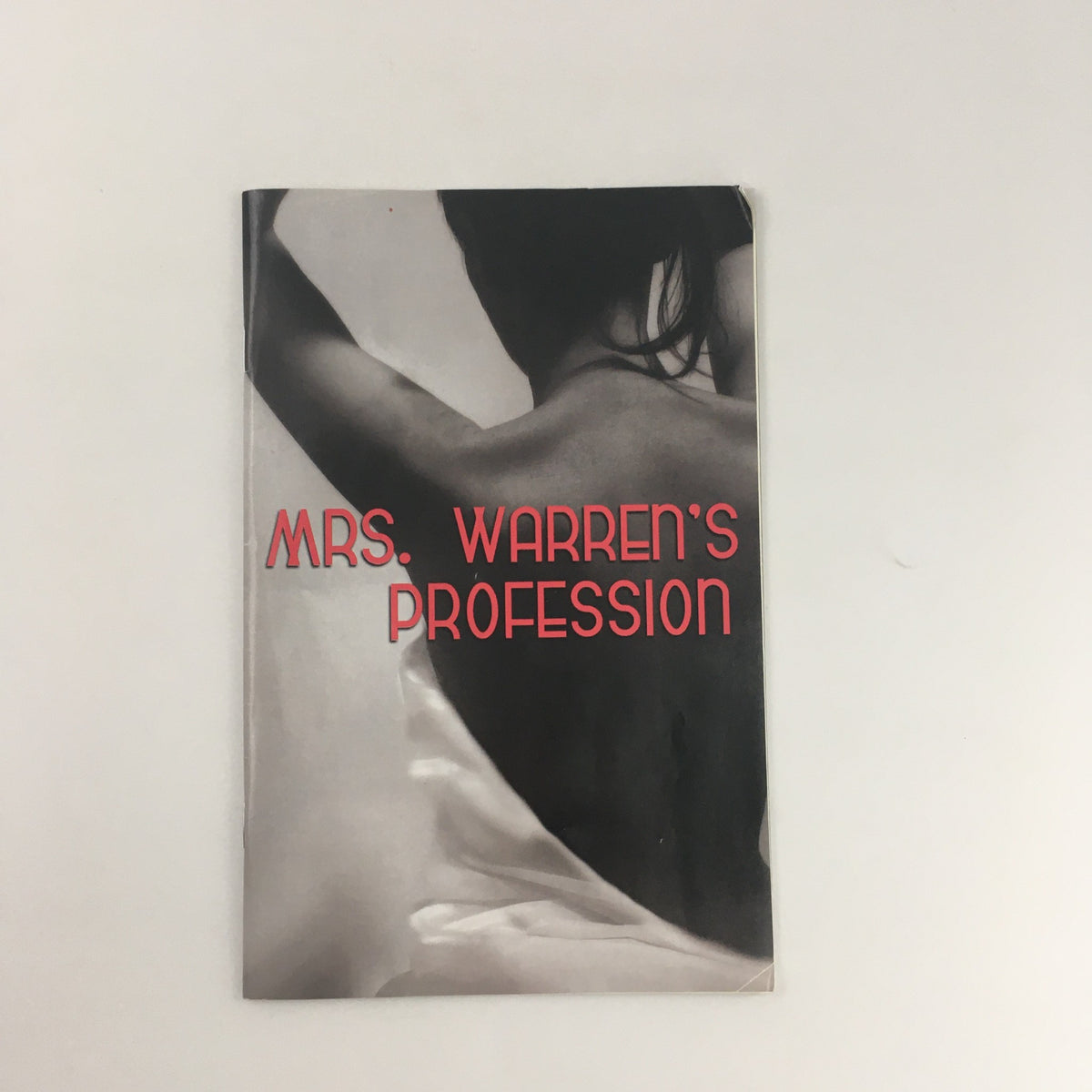 2009 McCarter Theatre Center 'Mrs. Warren's Profession' cover featuring an artistic image with bold red text.