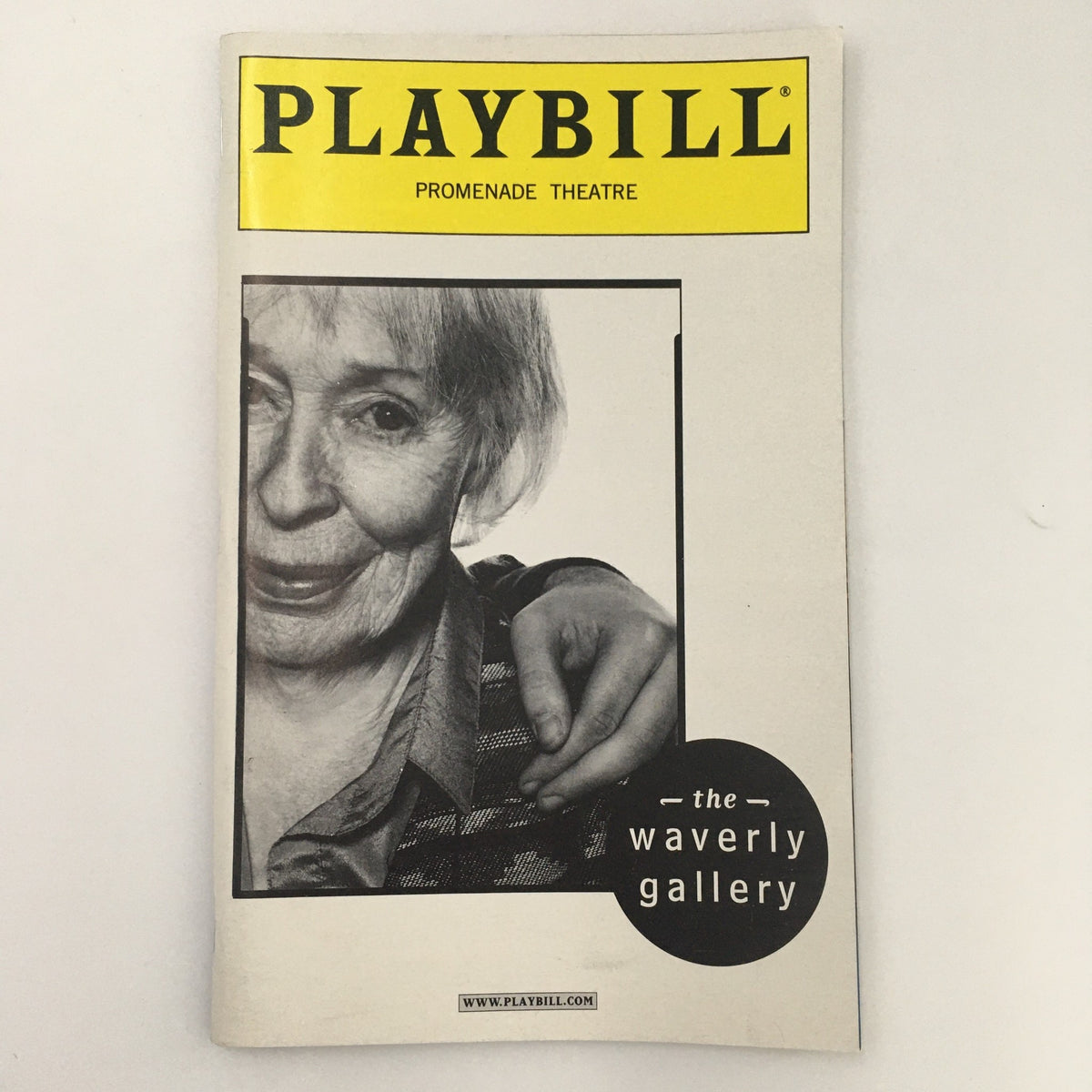 2000 Playbill from The Promenade Theatre 'The Waverly Gallery' featuring a portrait of Eileen Heckart on the cover.