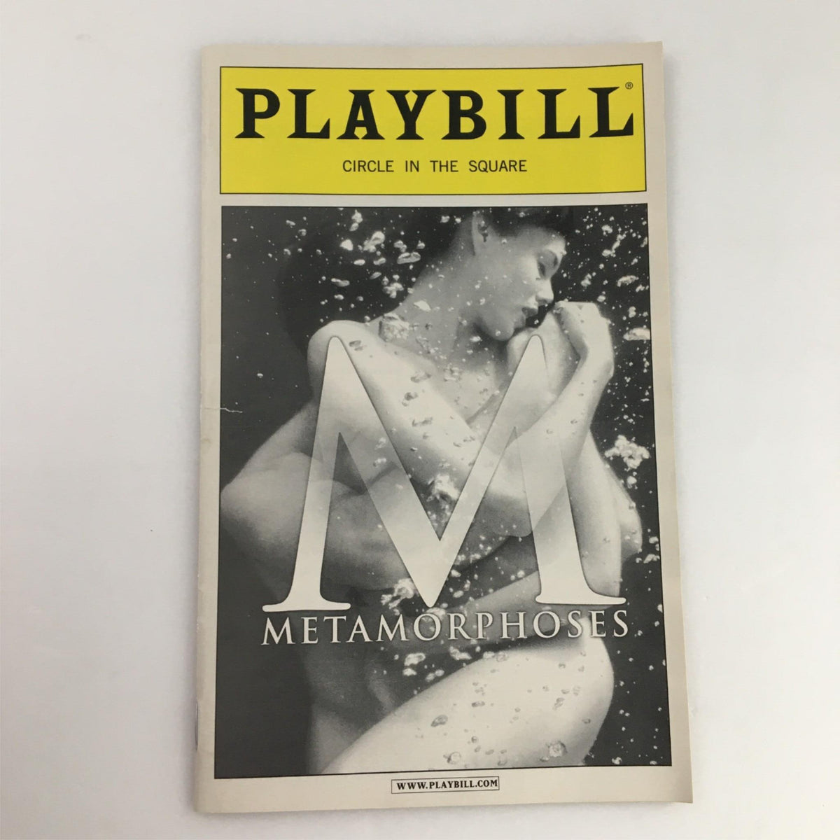 2002 Playbill Metamorphoses by Circle in the Square featuring an artistic cover with the title 'Metamorphoses' prominently displayed.