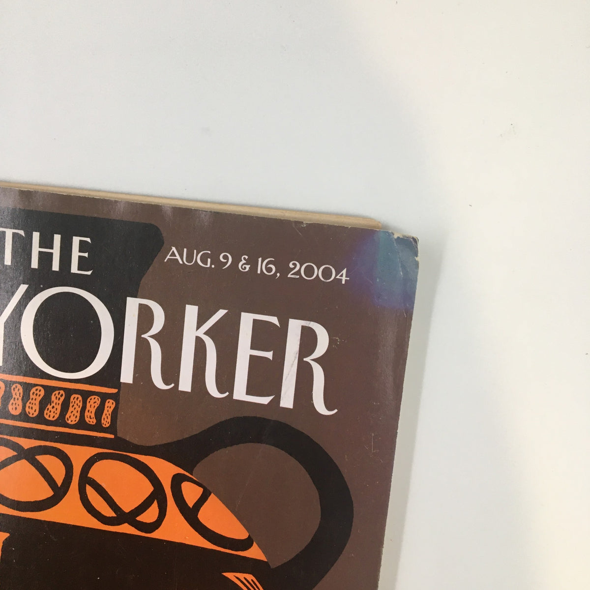 Top section of The New Yorker Full Magazine August 9, 2004 showing the magazine title and date, highlighting its vintage appeal.