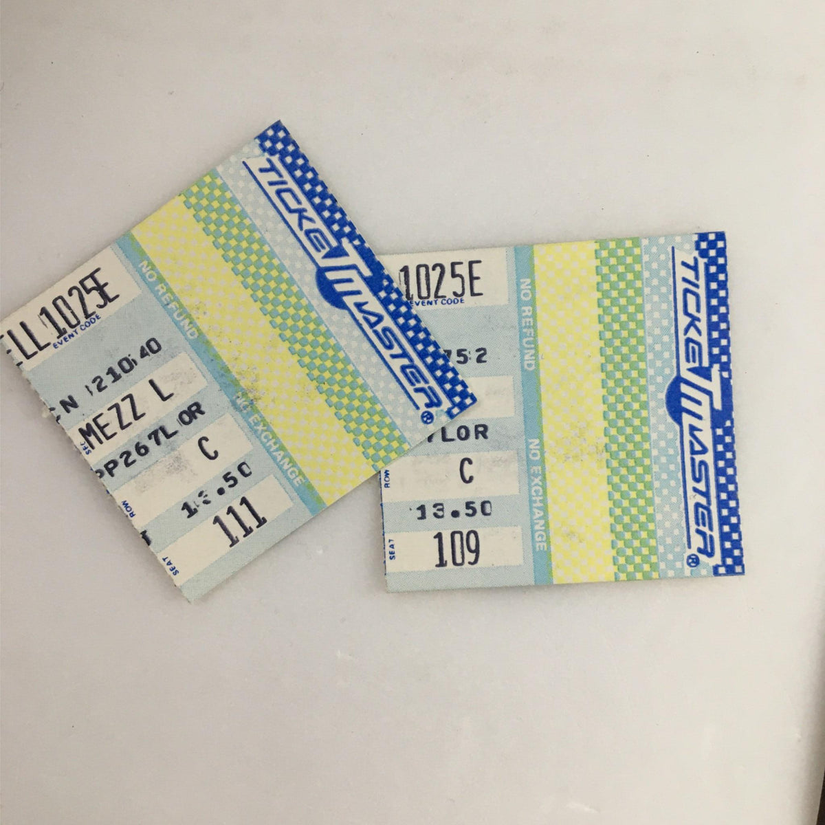 Original theatre tickets from the 1988 production of Steel Magnolias at Lucille Lortel Theatre.