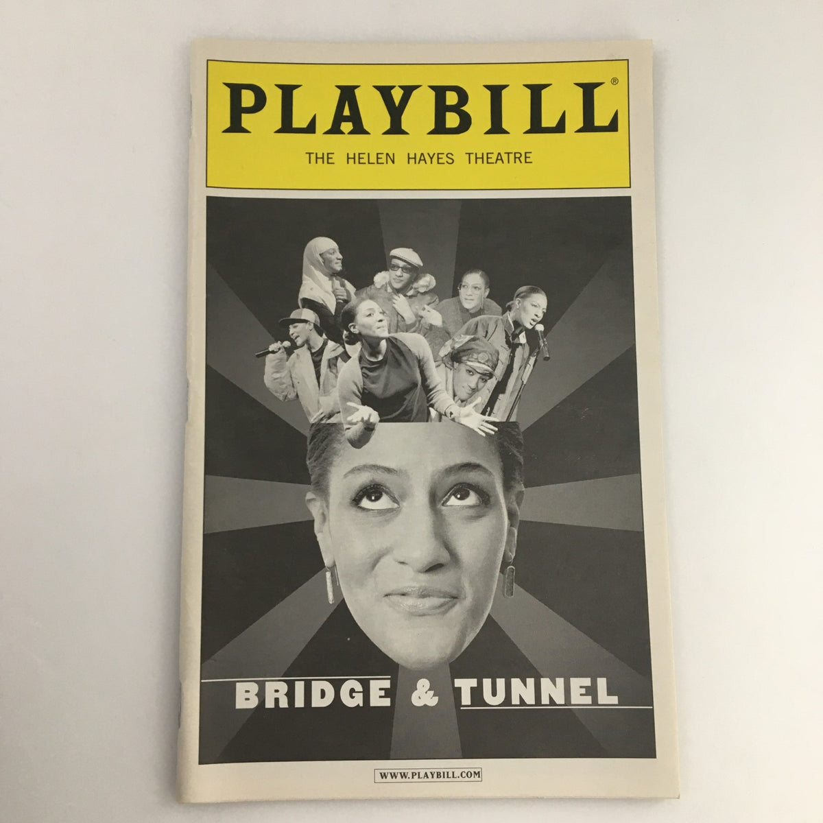 2006 Playbill for Bridge & Tunnel at the Helen Hayes Theatre featuring Sarah Jones and Eric Falkenstein on the cover.