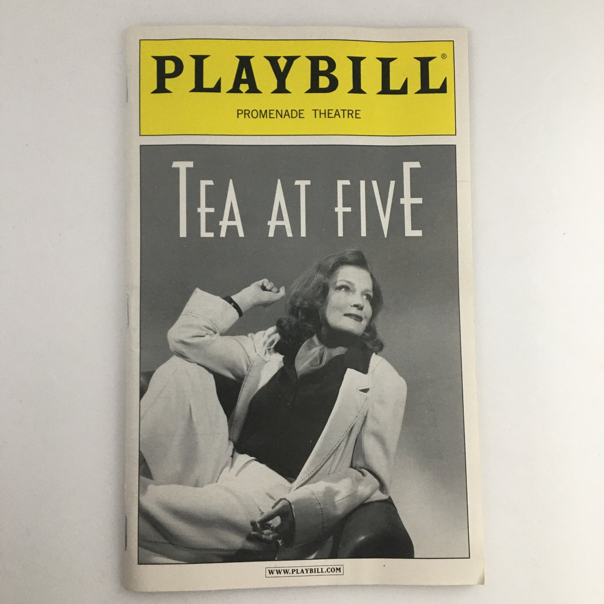 Cover of the 2003 Playbill for Promenade Theatre's production of 'Tea at Five' featuring Kate Mulgrew.