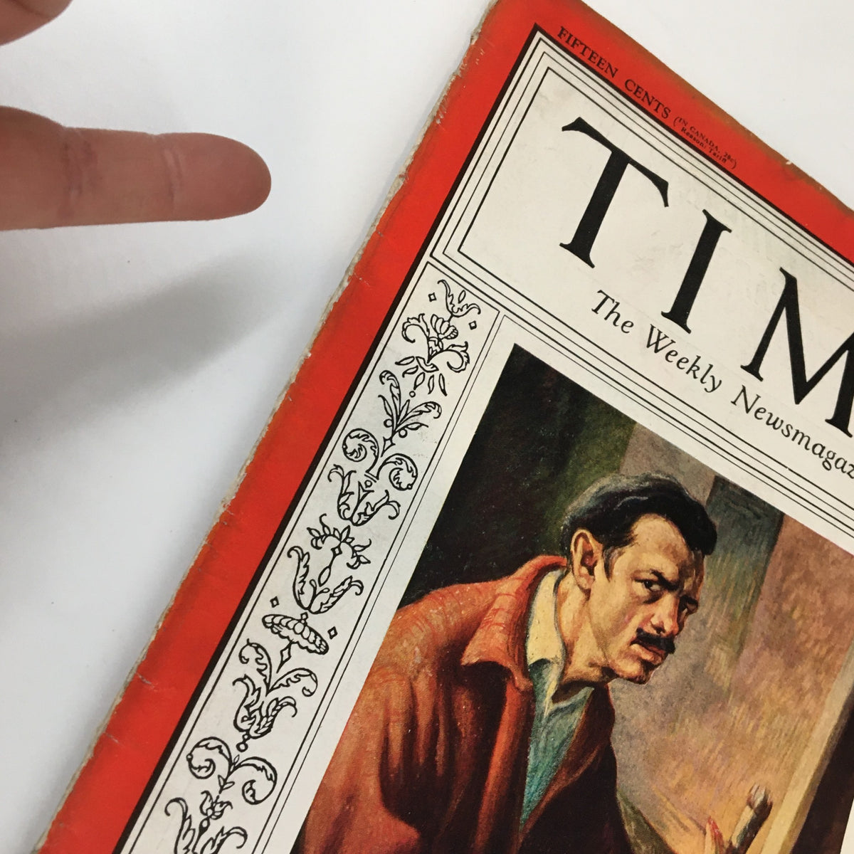 Cover of VTG Time Magazine December 24 1934 featuring a detailed illustration by Thomas Benton, highlighting vintage stylistic elements and the magazine's iconic branding.