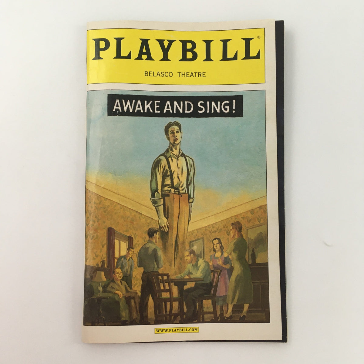 2006 Playbill for Lincoln Center Theater production of 'Awake and Sing!' by Clifford Odets, featuring a colorful cover illustration with a character standing in a dramatic pose.