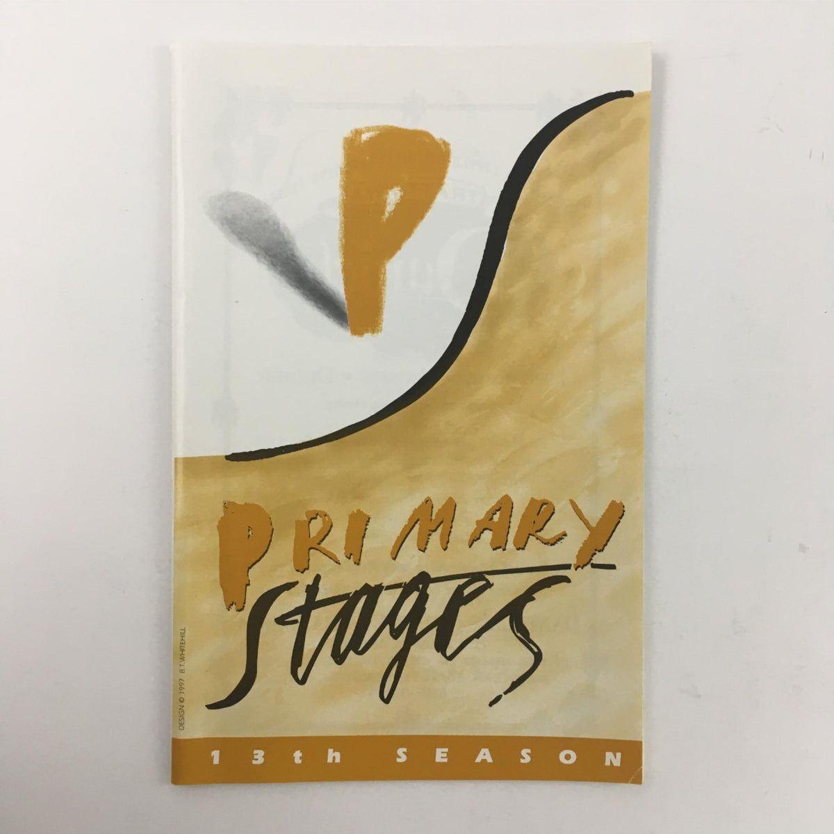 Cover of the 1997 St. Nicholas by Conor McPherson, featuring the words 'Primary Stages 13th Season' with a colorful design.