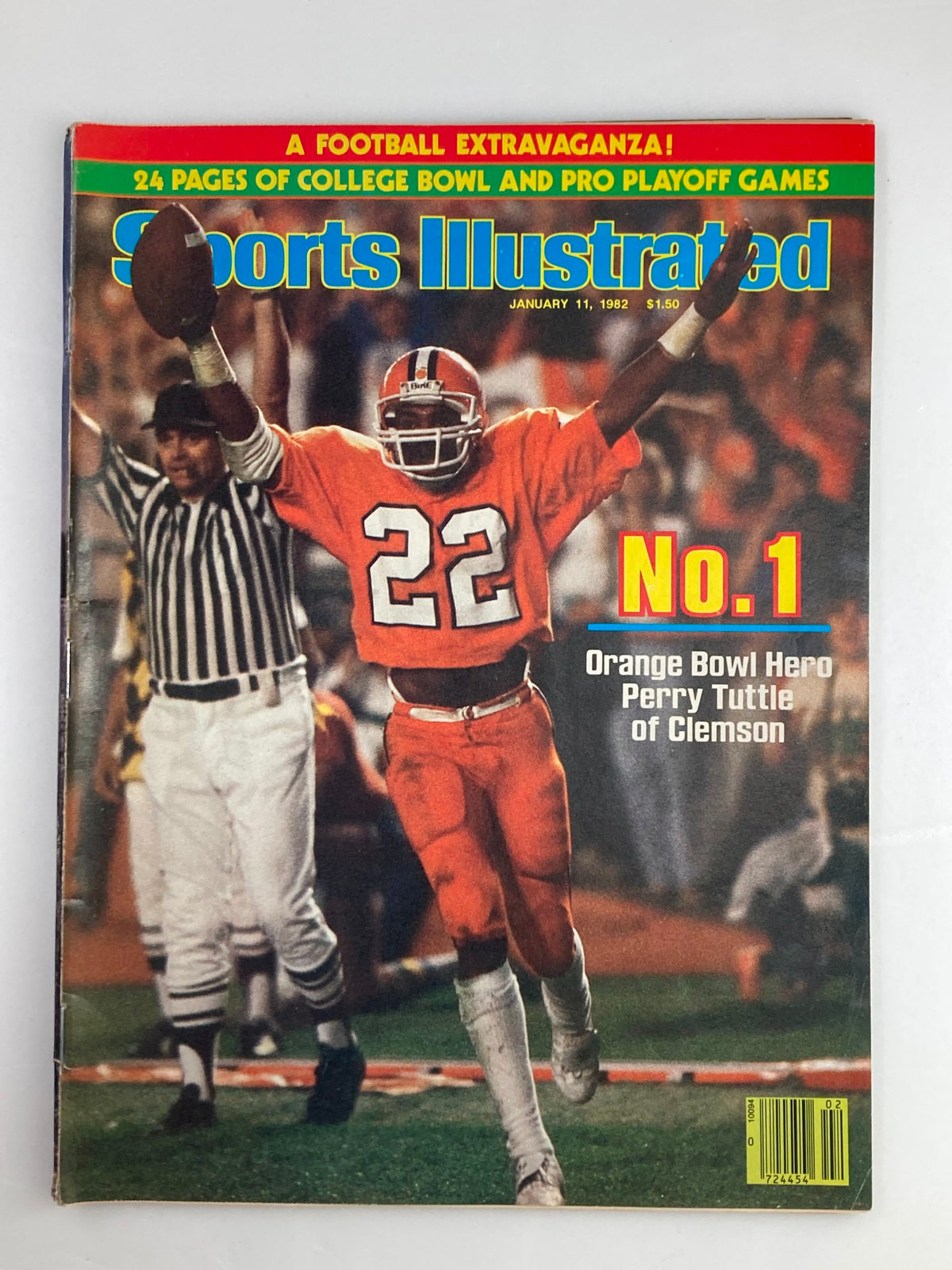 Sports Illustrated Magazine January 11 1982 Perry Tuttle No Label