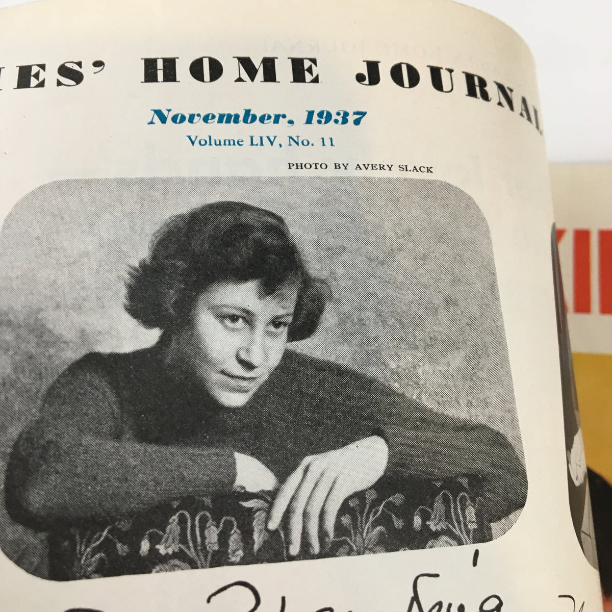 Introduction page of Ladies' Home Journal Magazine November 1937 showing a historical image and magazine title.