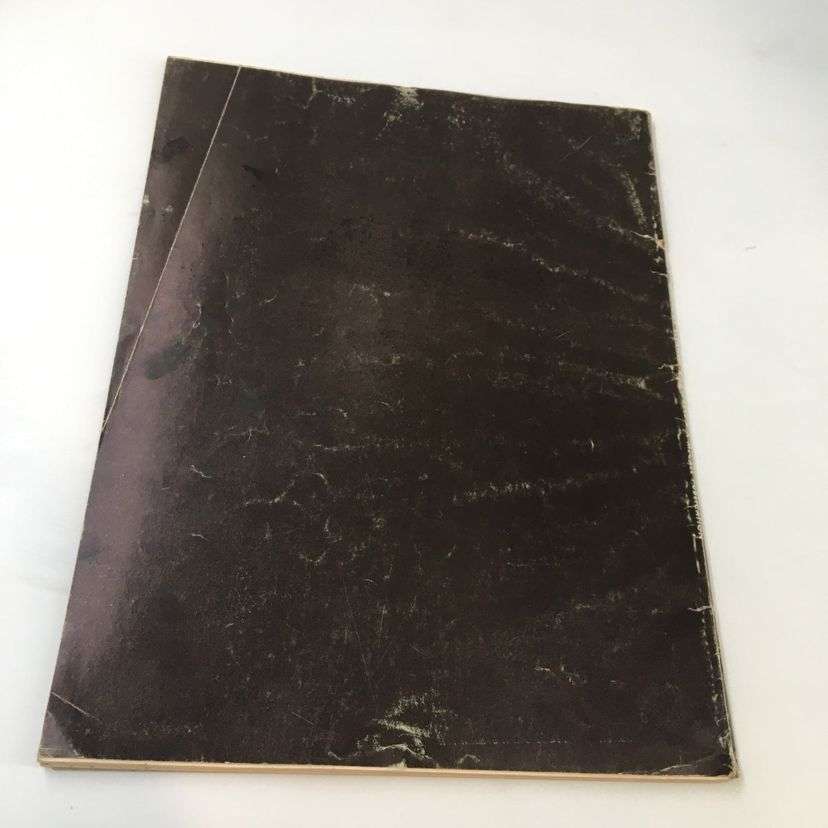 Back cover of '1962 A Tribute To The Wisdom of Eleanor Roosevelt' showing signs of wear, adding character to this collectible.