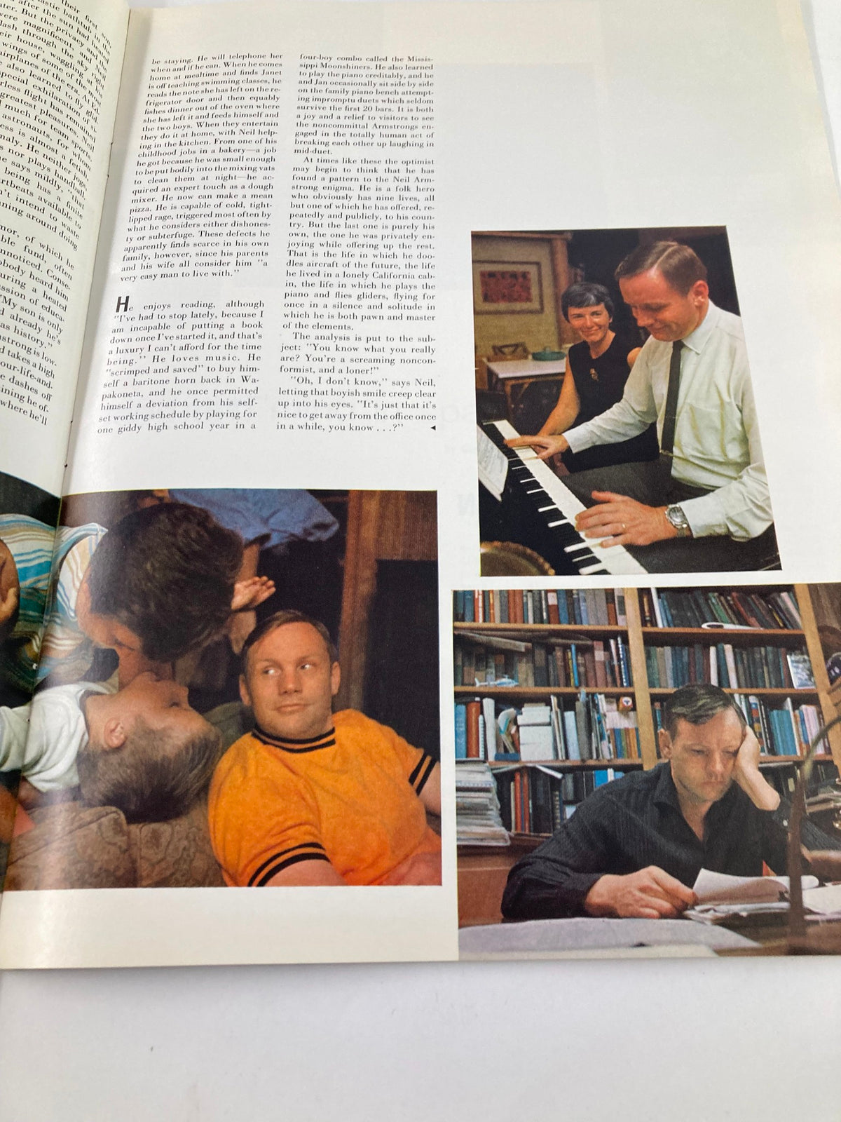 Photographs of families and individuals from the 1960s, included in the VTG Life Magazine 1969 To The Moon and Back, reflecting social themes of the era.
