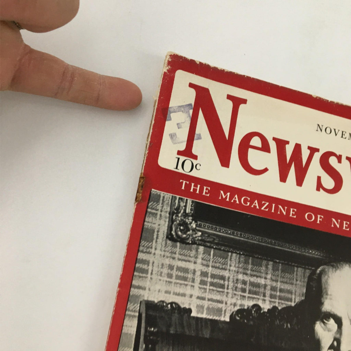 Cover of Newsweek Magazine dated November 13, 1939, featuring the title prominently and a price tag of 10 cents, highlighting the Leader of the Finns: President Kyosti Kallio.