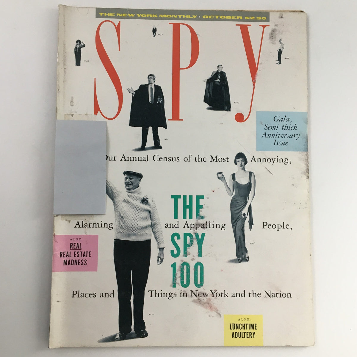 Spy Magazine October 1987 cover featuring John Gotti and the Spy 100 list, showcasing figures and topics of interest in New York and beyond.