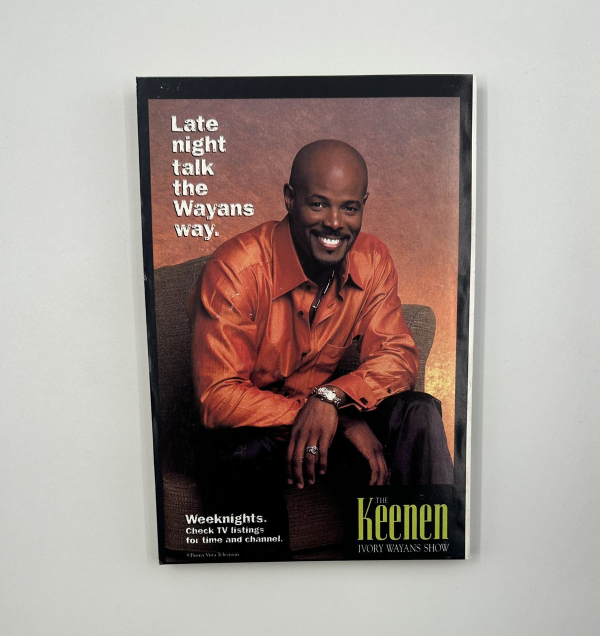 Promotional image of the Keenen Ivory Wayans Show highlighting late night talk show scheduling. This image is unrelated to the Elvis feature in TV Guide Magazine.