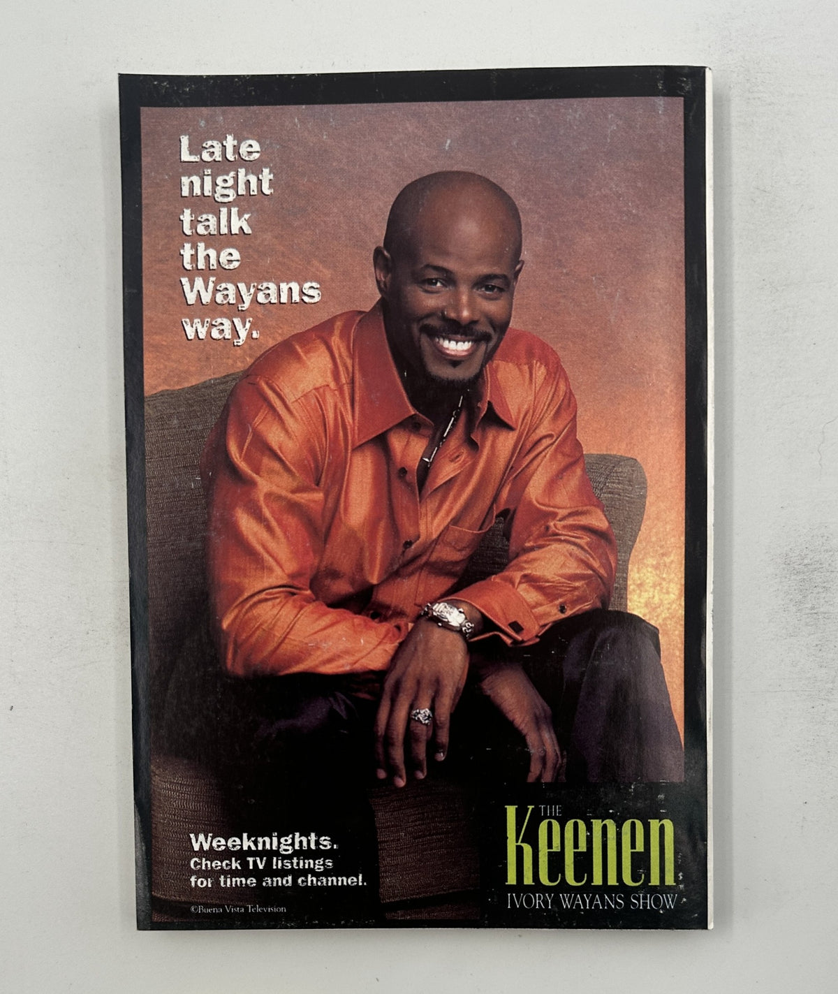 TV Guide Magazine August 16, 1997 advertisement for 'The Keenen Ivory Wayans Show', featuring host Keenen Ivory Wayans with a focus on late-night television.