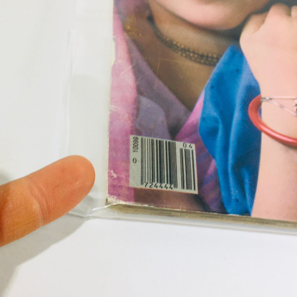 Close-up of the barcode on the cover of Life Magazine April 1980, highlighting its vintage status and collectible nature, consistent with the theme of 'Children Of A Hare Krishna Commune'.