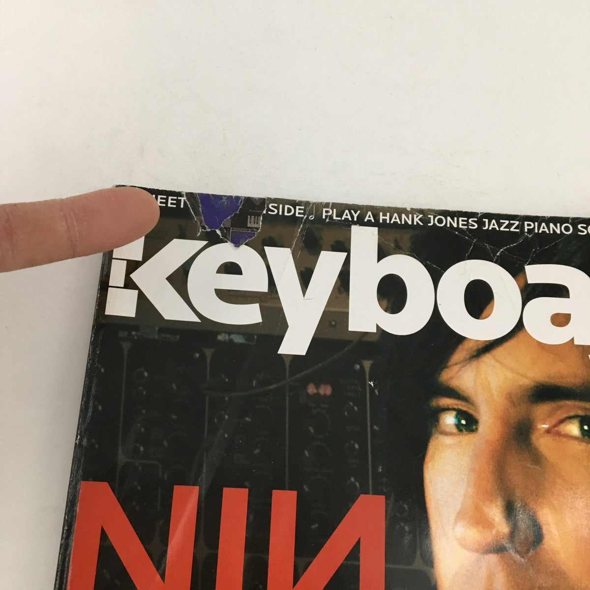 Cover of Keyboard Magazine from September 2005 featuring Nin Trent Reznor, showcasing the magazine's vintage appeal for music enthusiasts and collectors.
