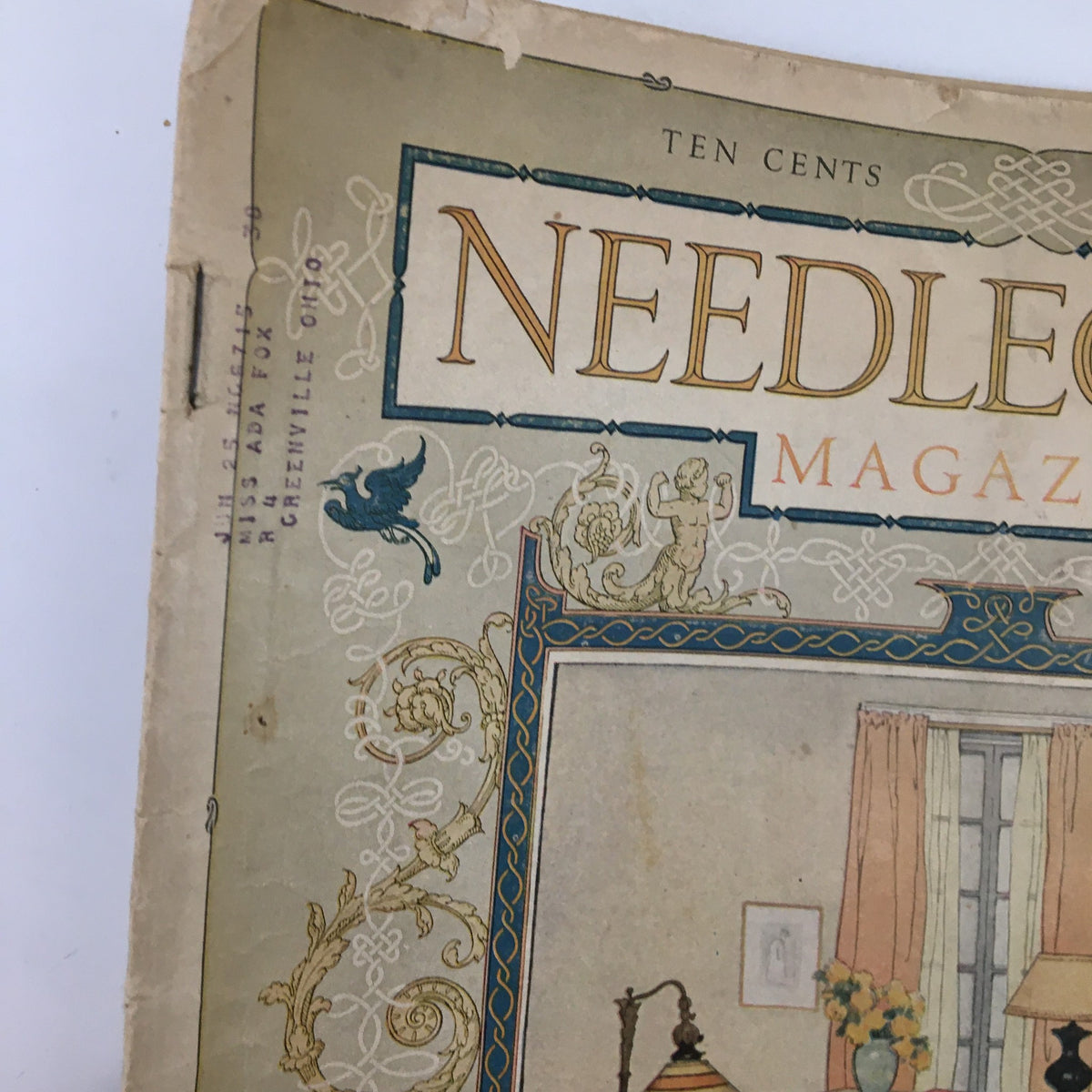 Cover page of VTG Needlecraft Magazine November 1924 showcasing vintage illustrations and title 'Needlecraft Magazine'.