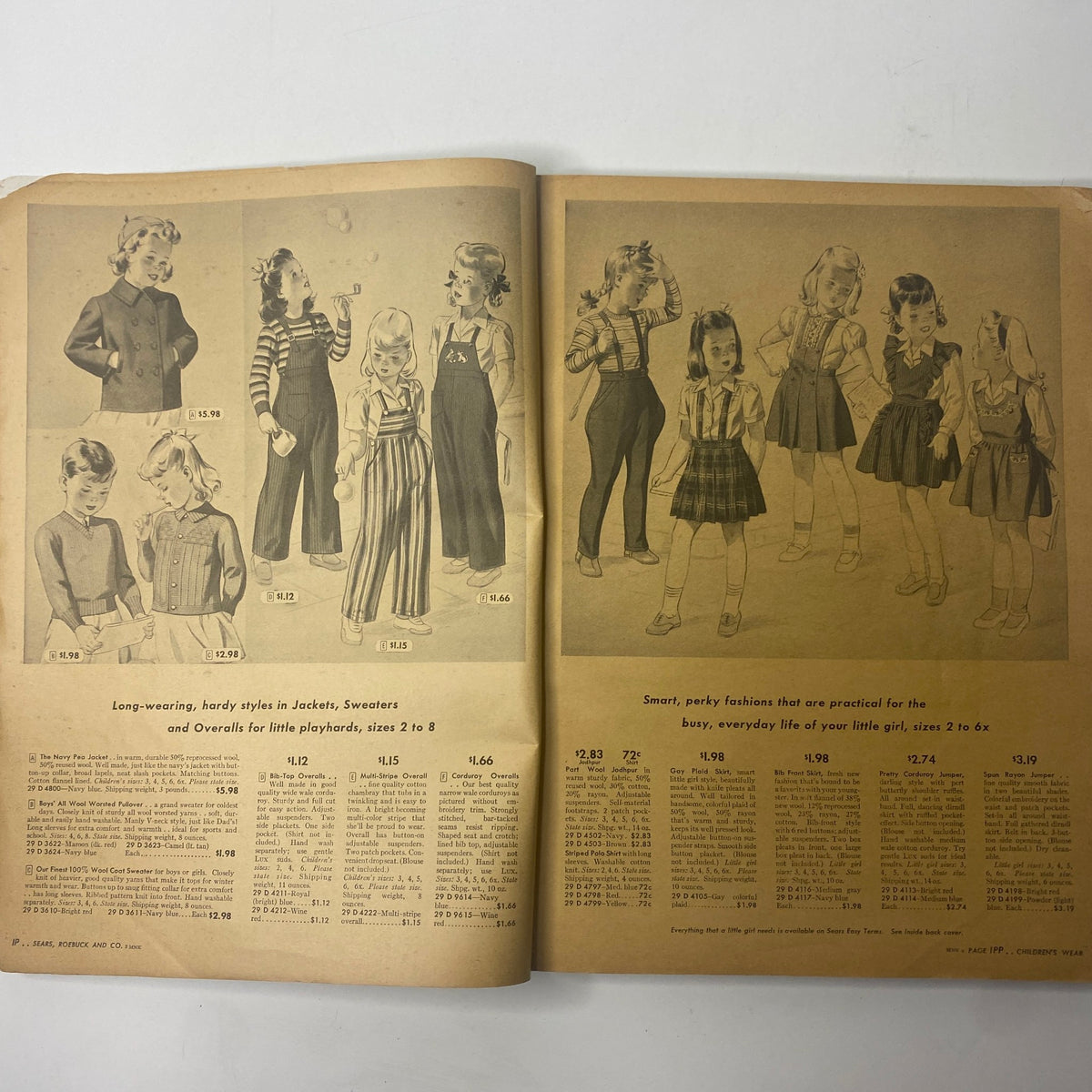 1945 - 1946 Sears Supplemental Fall and Winter General Catalog GD Interior