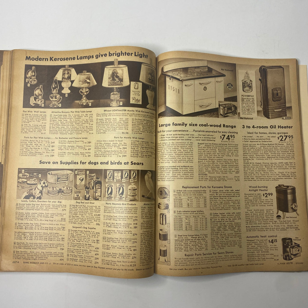 1945 - 1946 Sears Supplemental Fall and Winter General Catalog GD Interior