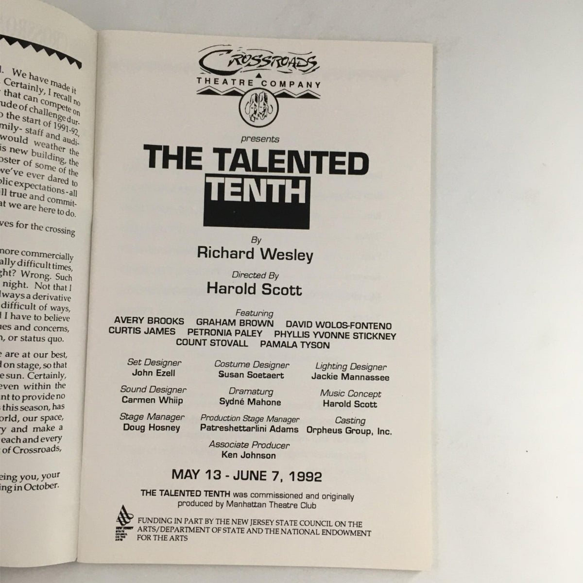 The Talented Tenth 1992 Vintage Magazine