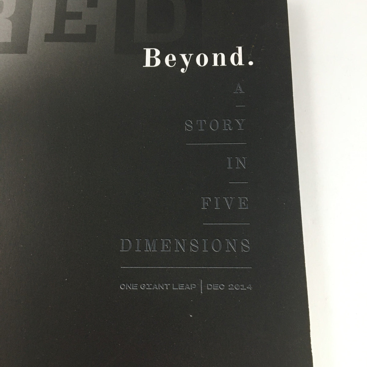 Title page of Wired Magazine December 2014 with 'A Story in Five Dimensions' highlighted.