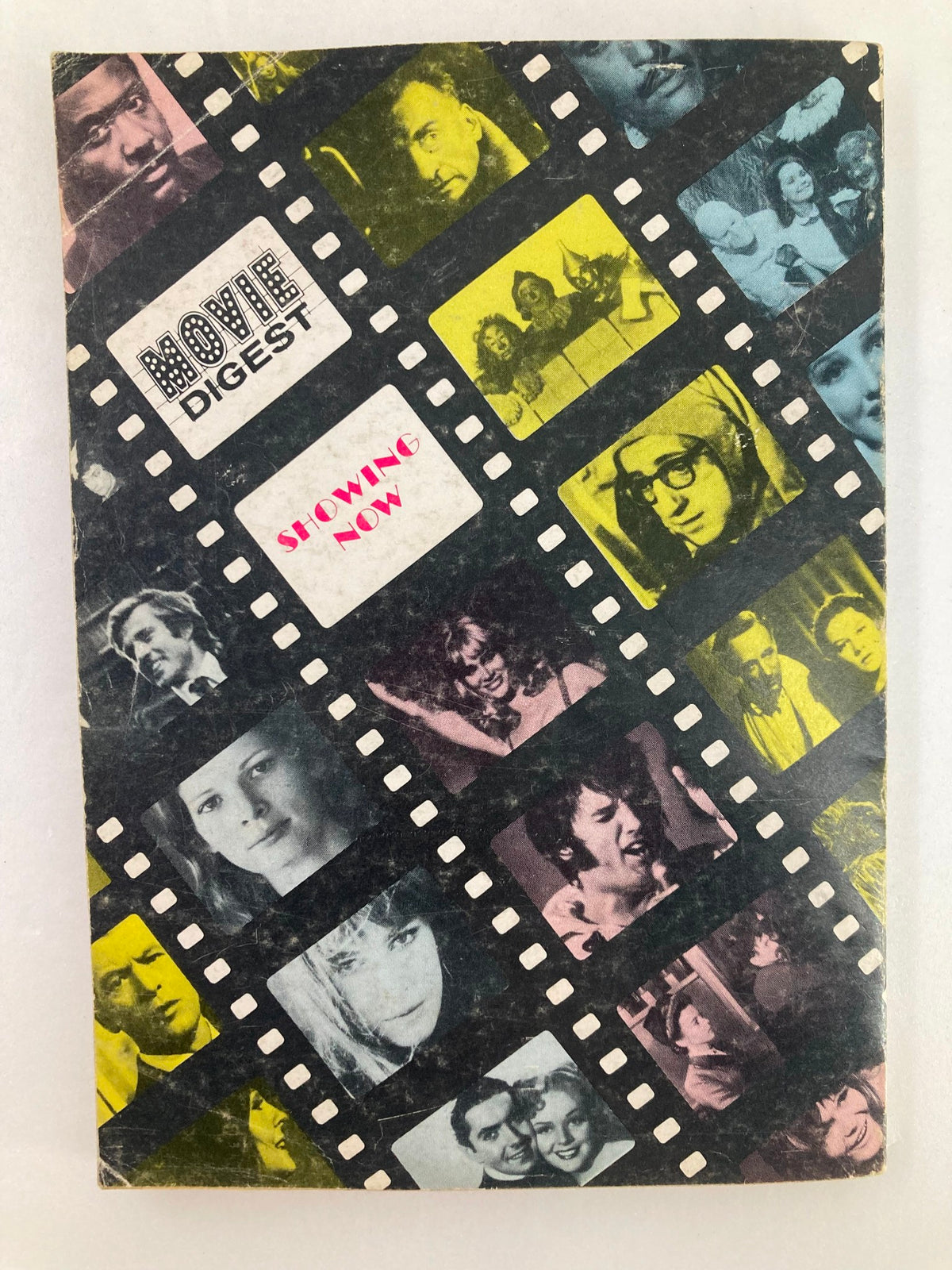 Cover of the VTG Movie Digest Magazine November 1972 Vol 1 #6, displaying colorful film stills and the magazine title, representing classic cinema nostalgia.