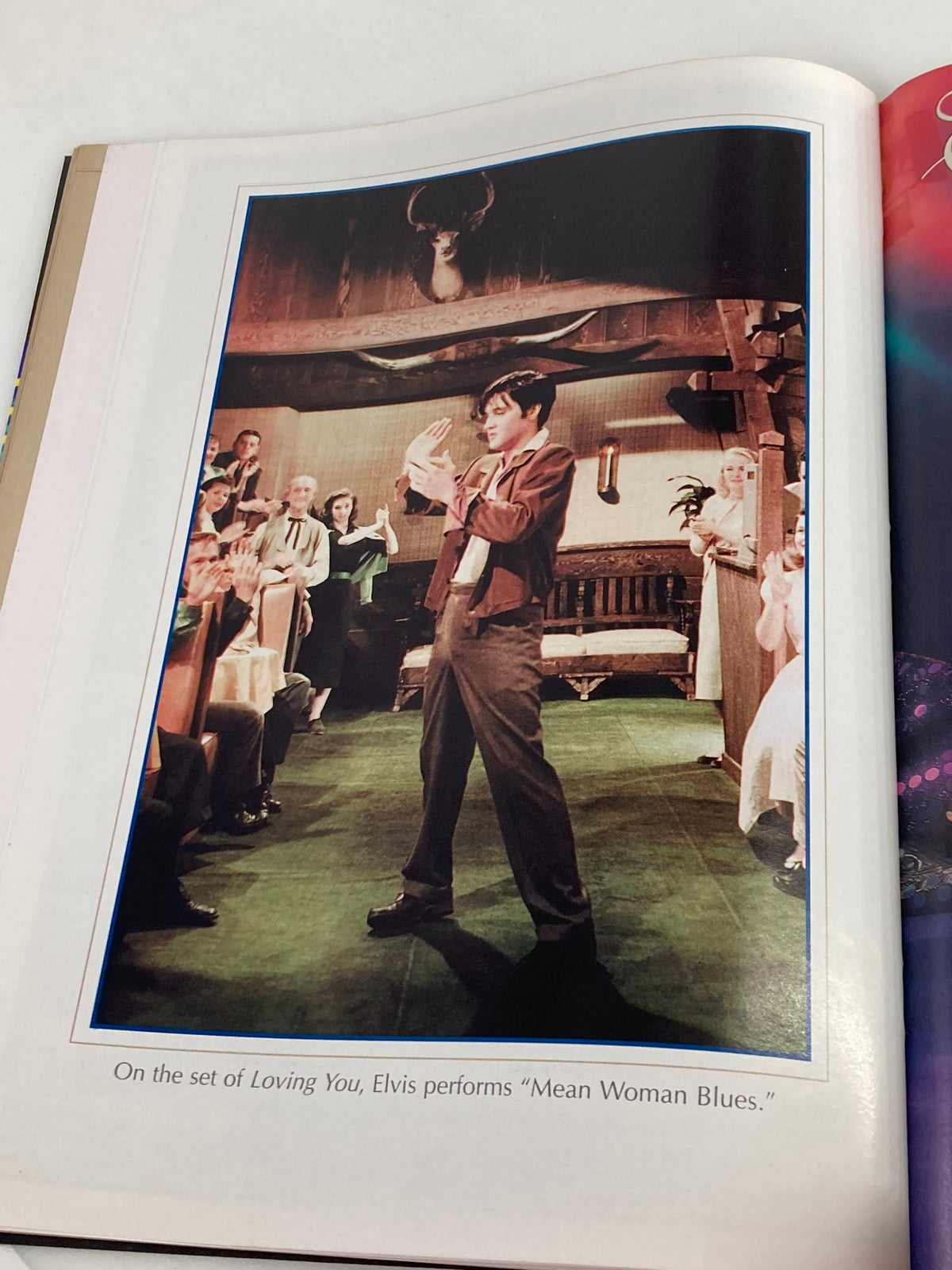 VTG Remembering Elvis Magazine 2002 - Elvis Presley performing 'Mean Woman Blues' on the set of the film Loving You.