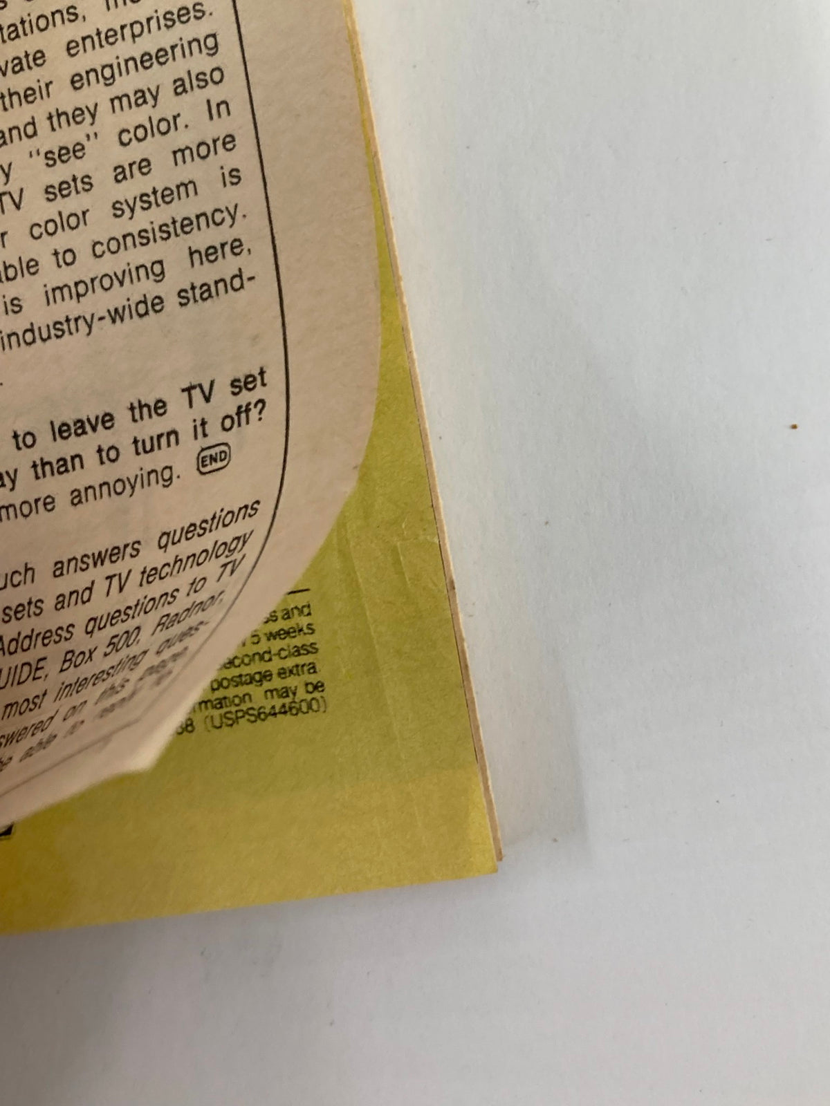 Interior page of TV Guide Magazine February 10 1979, displaying text related to television technology and user experience, reflecting the era's television programming insights.