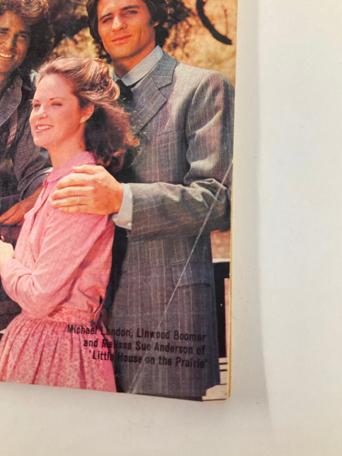 Close-up of the cover of TV Guide Magazine July 14, 1979, highlighting Michael Landon with co-stars Linwood Boomer and Melissa Sue Anderson, a nostalgic piece of television history.
