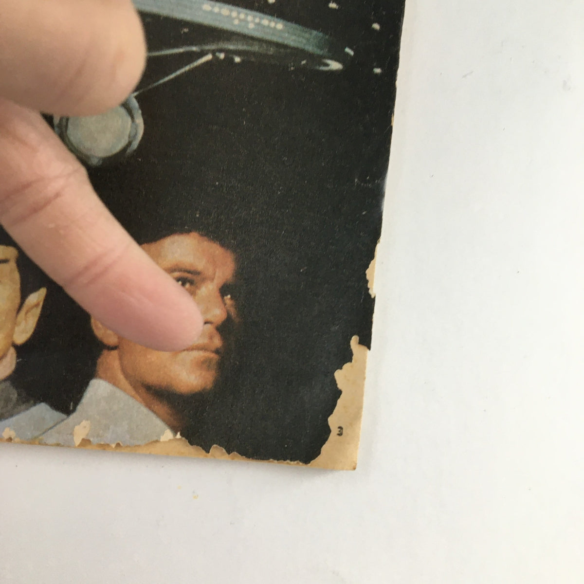 Detail of Young Miss Magazine December 1979 cover highlighting the faces of Leonard Nimoy and William Shatner under the Star Trek title.