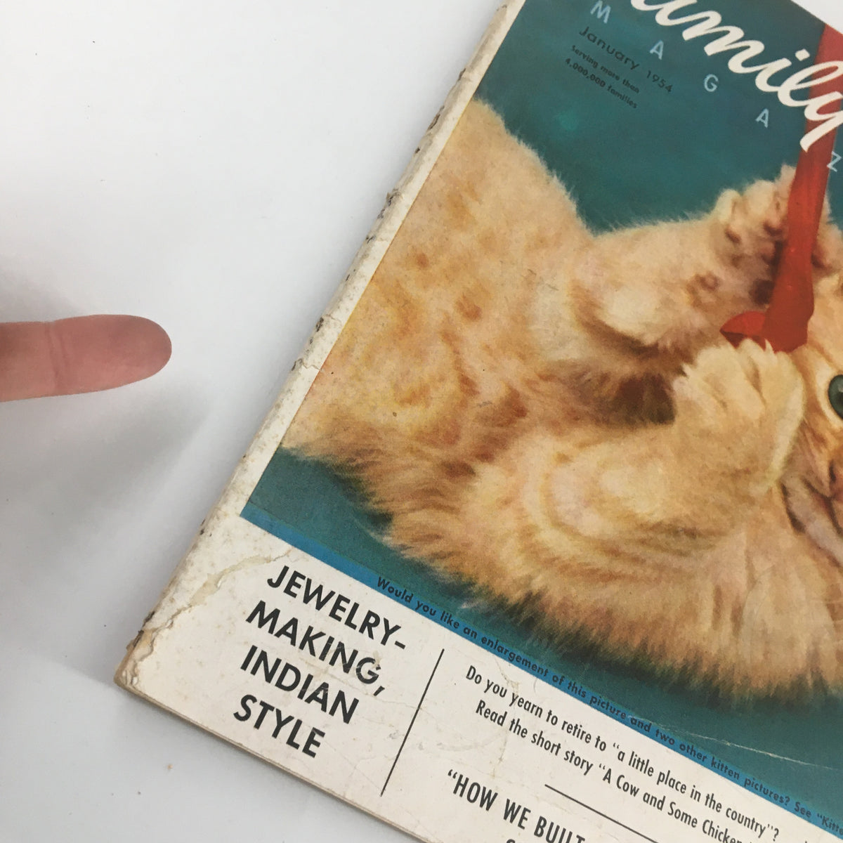 Vintage Family Circle Magazine January 1954 Jewelry-Making Indian Style No Label