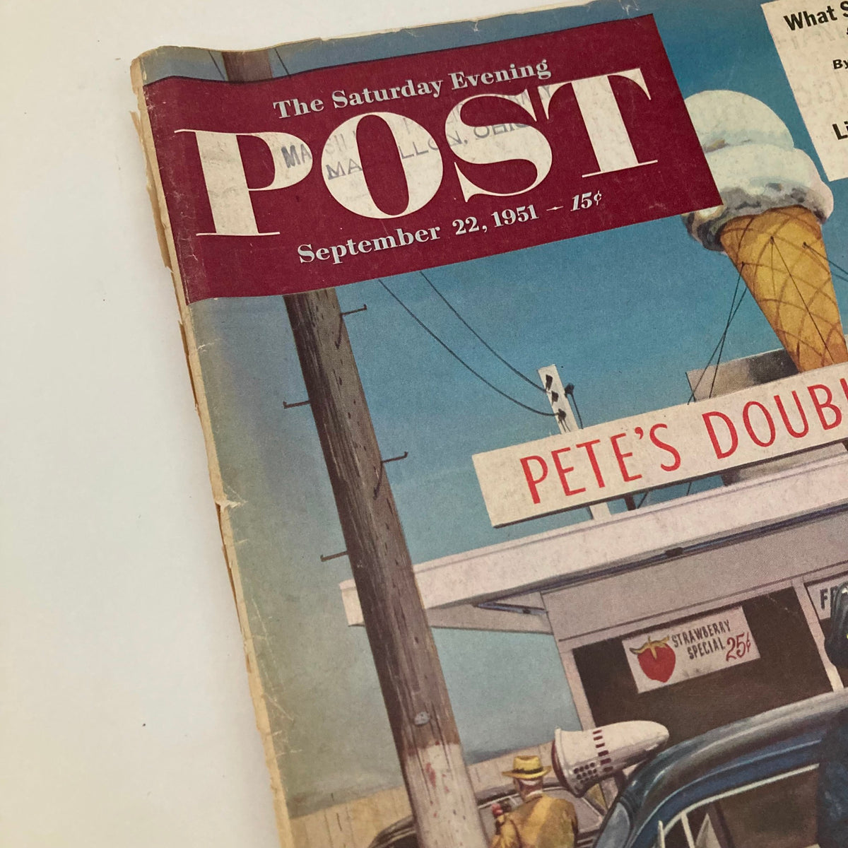 Saturday Evening Post September 22 1951 Illustrated Cover Magazine Dohanos