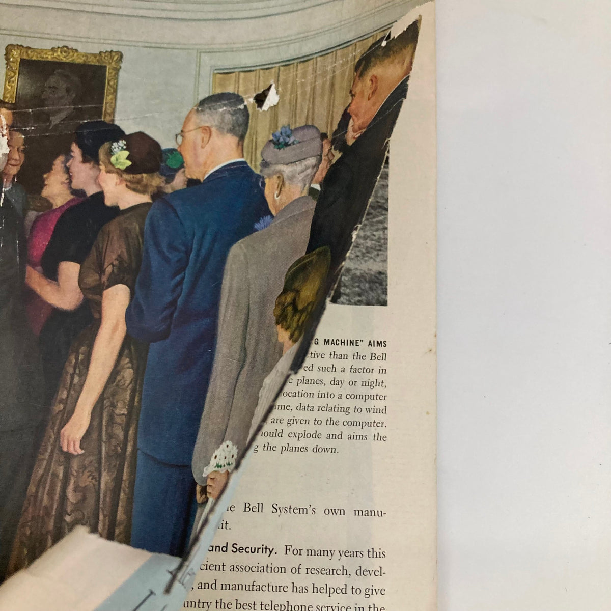 Interior page detail of the Saturday Evening Post, June 16, 1951, highlighting the well-preserved pages and historical content reflecting mid-20th century culture.