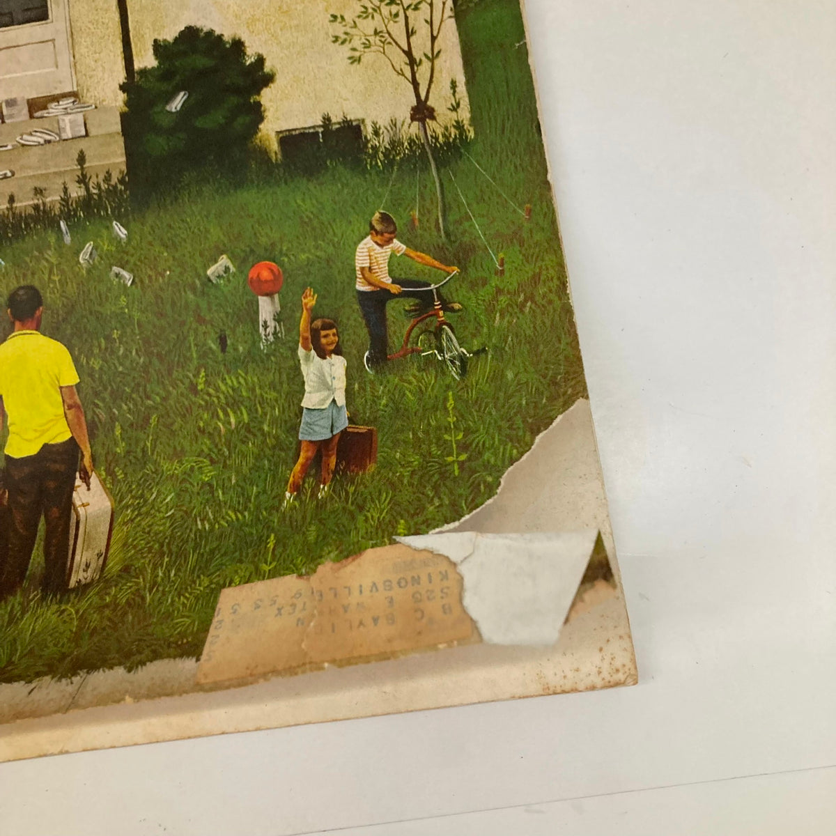 Cover illustration from the Saturday Evening Post Magazine August 23 1952, featuring children in a nostalgic outdoor scene, showcasing the art of Joseph Falter.