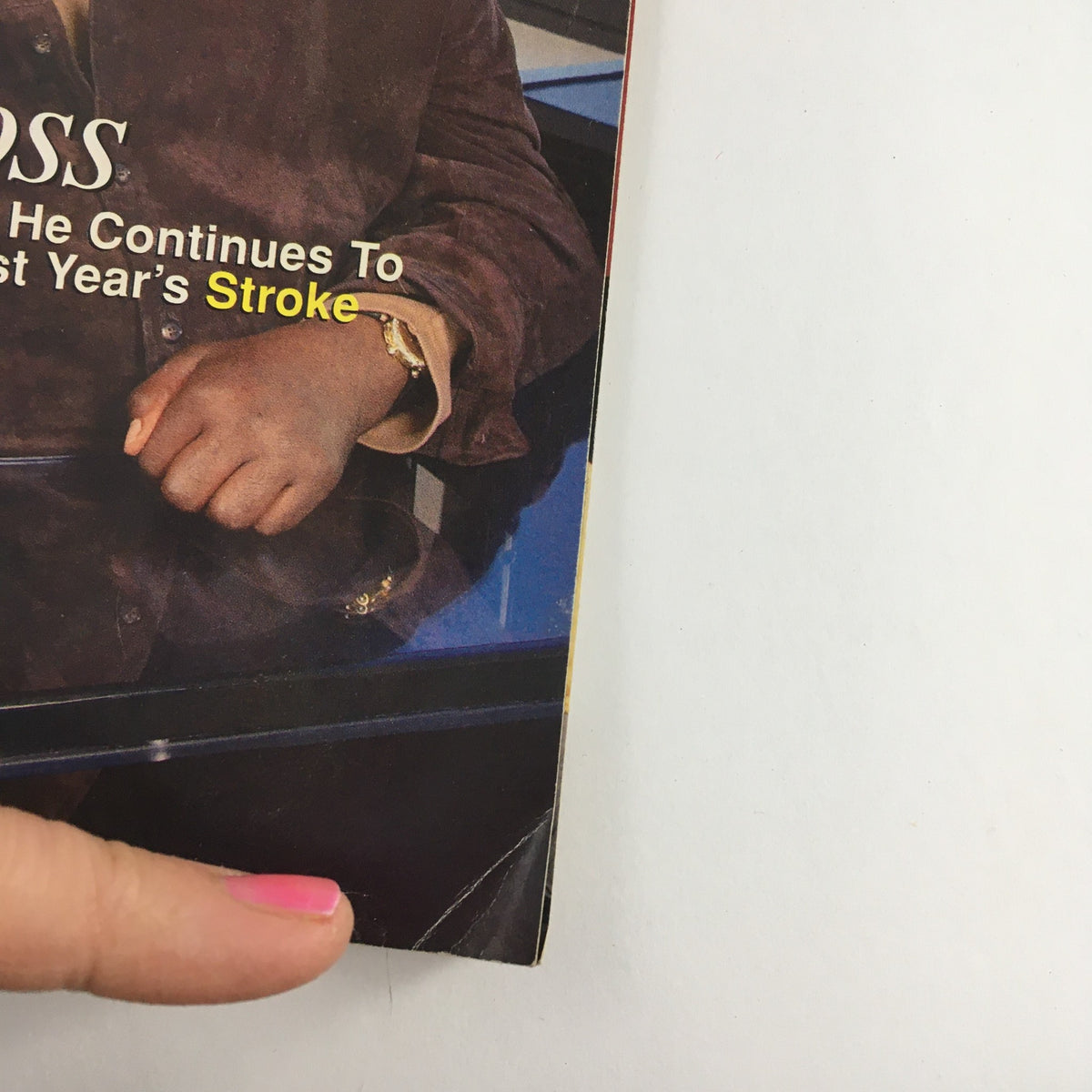 Close-up of Luther Vandross on the cover of Jet Magazine January 19, 2004, showcasing his stylish attire and positive demeanor.