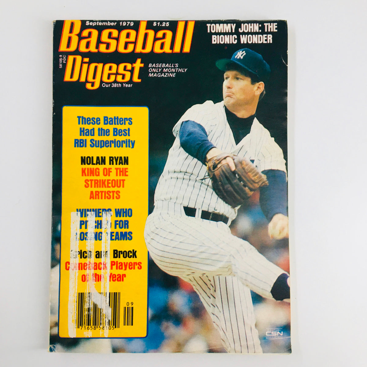 Vintage Baseball Digest Magazine September 1979 Nolan Ryan King of Strikeout Artists