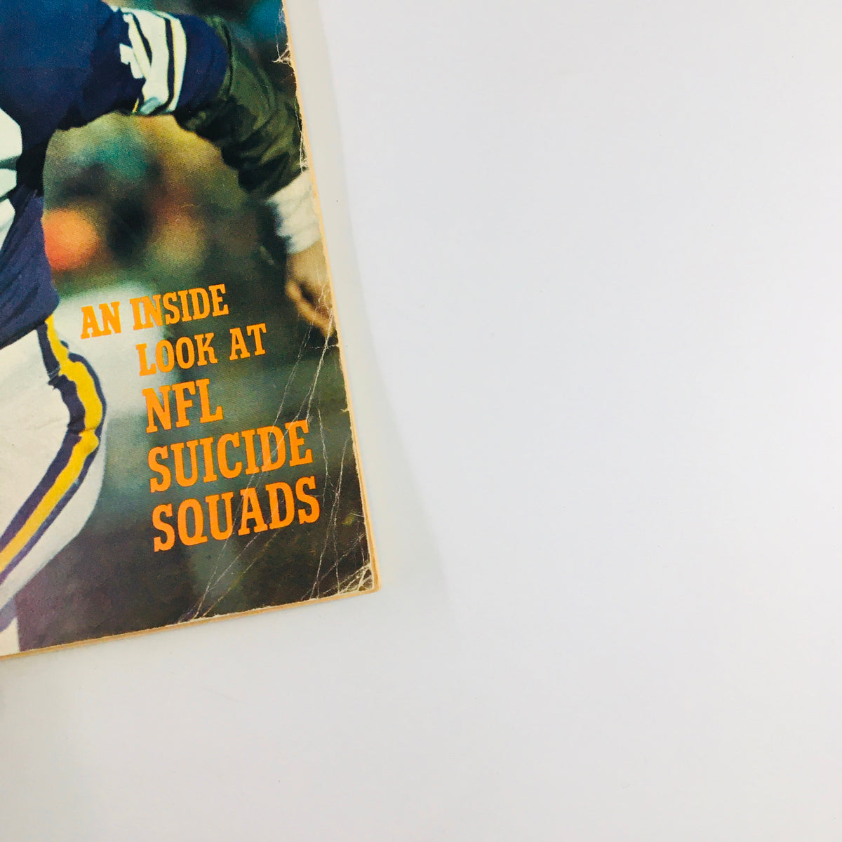 Cover of the VTG Football Digest Magazine from November 1974 featuring the Minnesota Vikings and Fran Tarkenton, showcasing an inside look at NFL Suicide Squads.