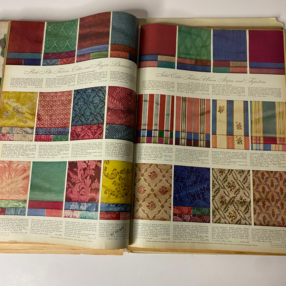 1946-1947 Montgomery Ward Fall and Winter Catalog GD Interior
