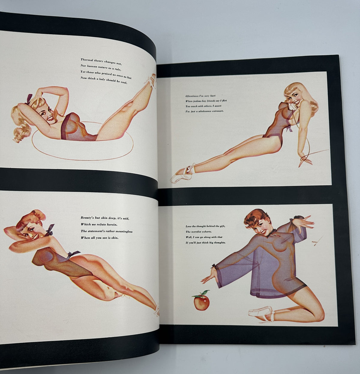 Esquire Magazine January 1956 featuring George Petty's illustrations of women in swimwear, highlighting vintage pin-up art.